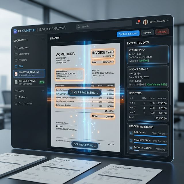 Procesador de documentos con OCR e IA